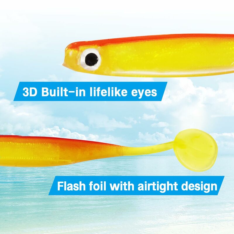 Paddle Tail Swimbaits Reflecterende Aantrekkelijke Zachte Plastic Visaas Shad Minnow Zwemaas Voor Bas Forel Snoekbaars 2,95 In 4,1 Inch