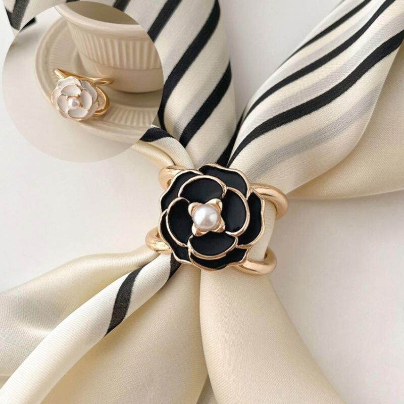 Hebilla cinturón Simple con flor en blanco y negro, hebilla cinturón para mujer, reemplazo, envío directo