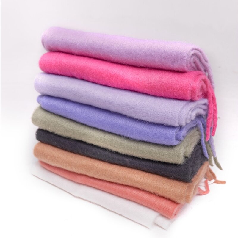 New Luxury Women Scarf Winter Thick Warm Solid Cape Wraps Long Shawl Winter