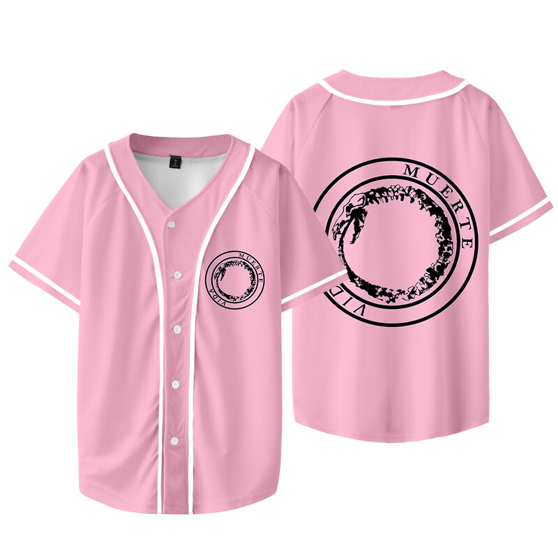 2024 Canserbero Baseball Jacket Vida Album Merch Women Men Fashion Casual Short Sleeve Tee Streetwear Top