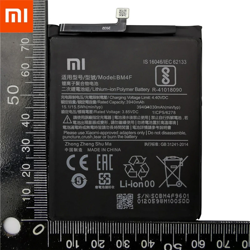 อะไหล่แบตเตอรี่โทรศัพท์ Xiao Mi BM4F ของแท้ใหม่100% CC9 A3สำหรับ Xiaomi Mi แบตเตอรี่ Mi9ไลต์ + เครื่องมือของขวัญ