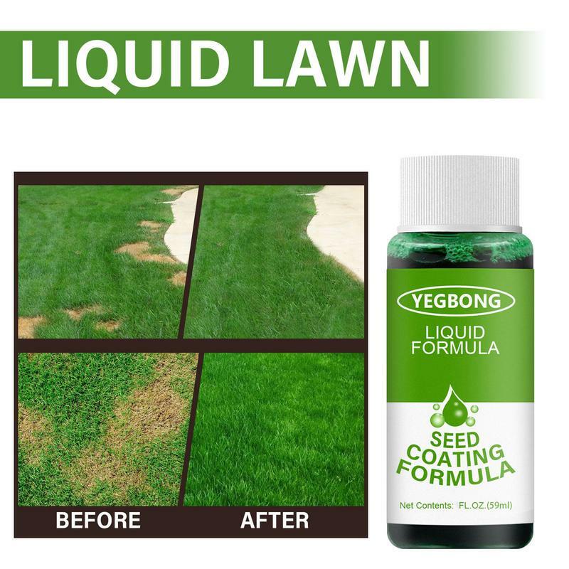 Espray de césped verde instantáneo, líquido de siembra para el hogar, ecológico, Reparación de Pintura de césped, 59ml