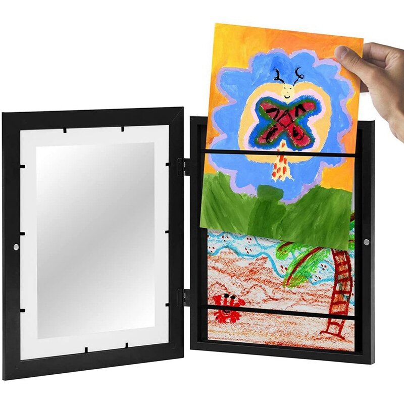 Framework In Composite Wood Mat 10X12.5 Kids Art Frames Horizontal And Vertical Formats