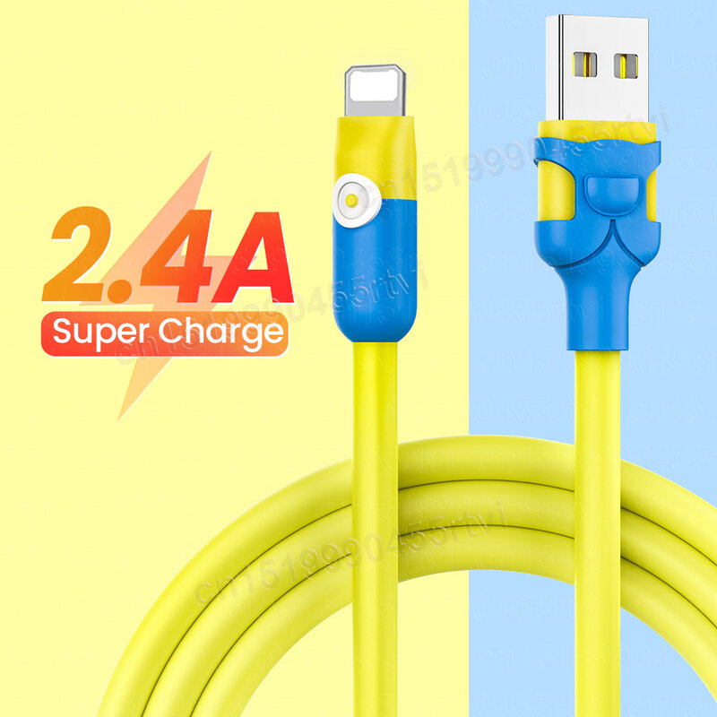 Kabel USB do iPhone 14 13 12 11 Pro Max Xs X 8 Plus kabel do szybkiego ładowania 2.4A kabel do ładowarki iPhone USB linia danych 2m