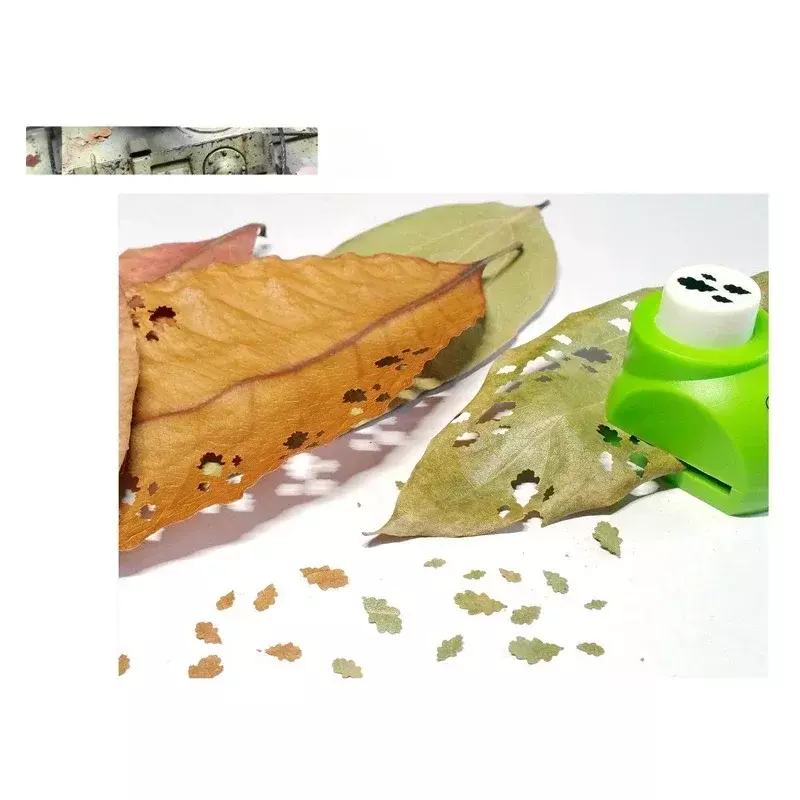 장면 잎 펀치 잎 모델 펀처, 모래 테이블 액세서리 시나리오 모델, 미니 홀 펀처 스크랩북 도구, 4 in 1