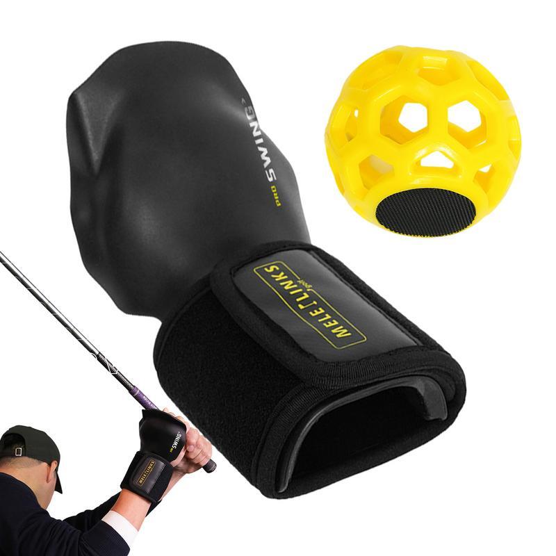 Bretelles de poignet de swing de golf avec balle d'entraînement, entraîneur de bande de poignet IkGolf, portable, aide à la posture
