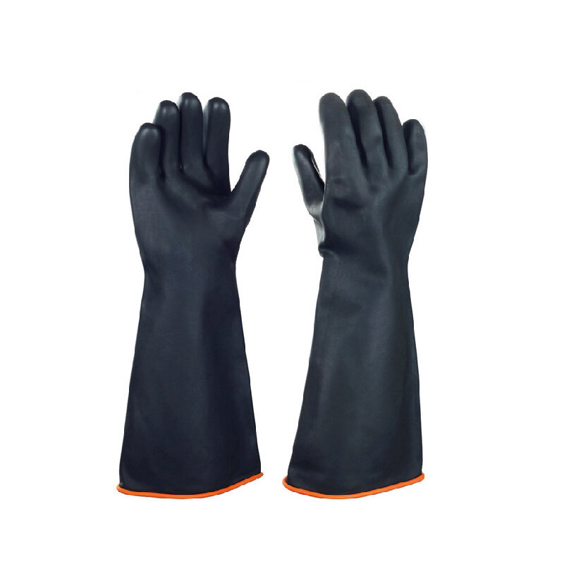 Guantes de goma resistentes a productos químicos para el hogar, guantes de látex resistentes al aceite y al ácido, guantes de seguridad para el trabajo, 14 a 22 pulgadas