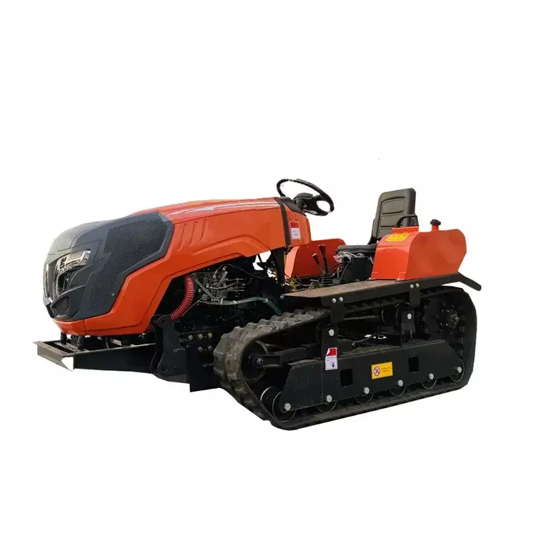 Kualitas tinggi tahan lama menggunakan berbagai budidaya pertanian traktor pertanian murah dengan Frontend Loader Crawler Micro Tiller