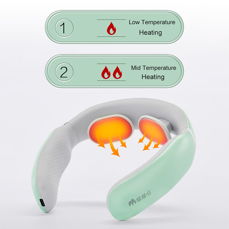 Youpin-masajeador de cuello inteligente, 5 modos, temperatura constante, calefacción, cuidado de la salud, fisioterapia de vértebra Cervical