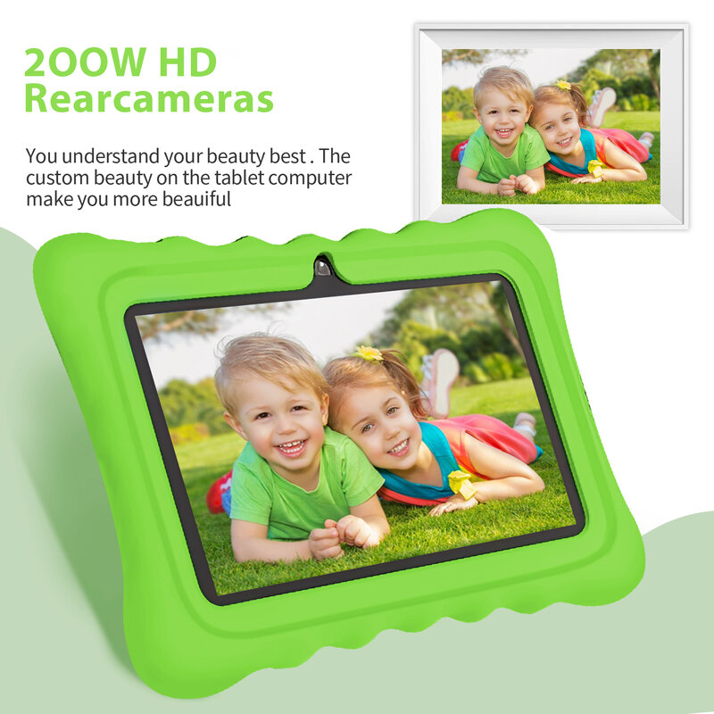 Tablet per bambini da 7 pollici Quad Core 4GB e 64GB WiFi Bluetooth Software educativo installato batteria 5G WiFi 4000mAh