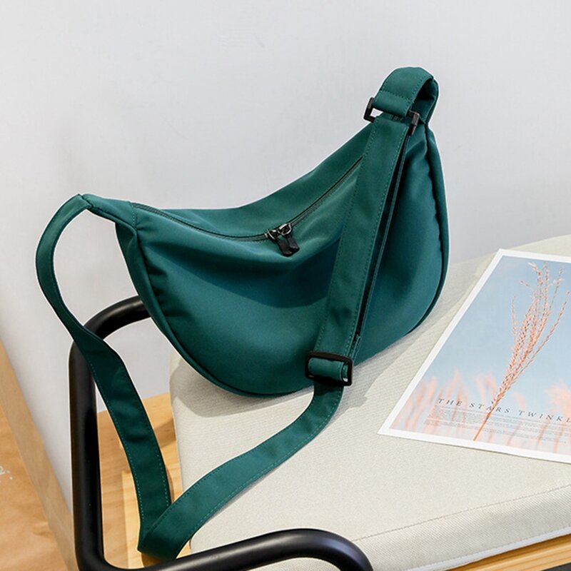 Простая нейлоновая сумка-мессенджер, женская модная сумка через плечо, Студенческая сумка через плечо