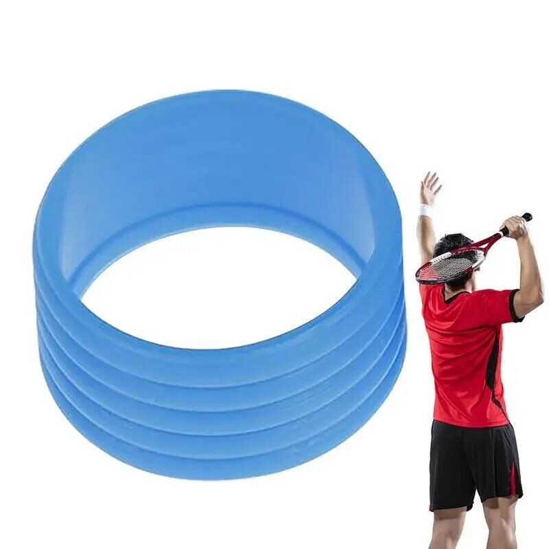 Poignée de raquette de tennis en caoutchouc extensible, 1 pièce, anneau, bande sur poignées, accessoires de sport