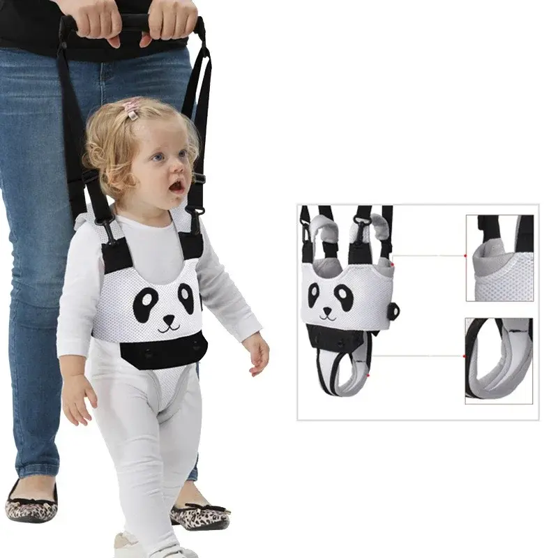 Cartoon Toddlers Harness Belt Baby Walker Stuff Walking Bag Safety Helper Child Leash Kid Keeper Bouncers with Detachable Crotch