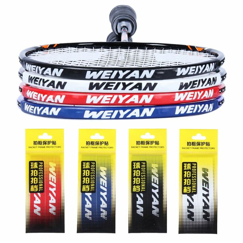 2PCS Anti Paint Off Racket Head Protector Tape Self Adhesive Wear Resistant Racket Head Stickers Racquets Protective Sticker