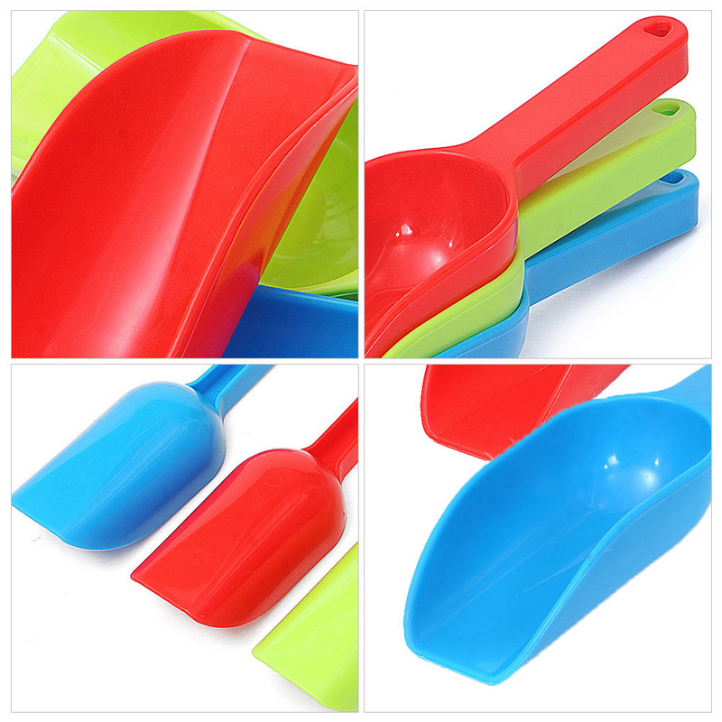 3Pcs Lightweight Plastic Sand Shovels Beach Playthings Snow Shovels for Kids