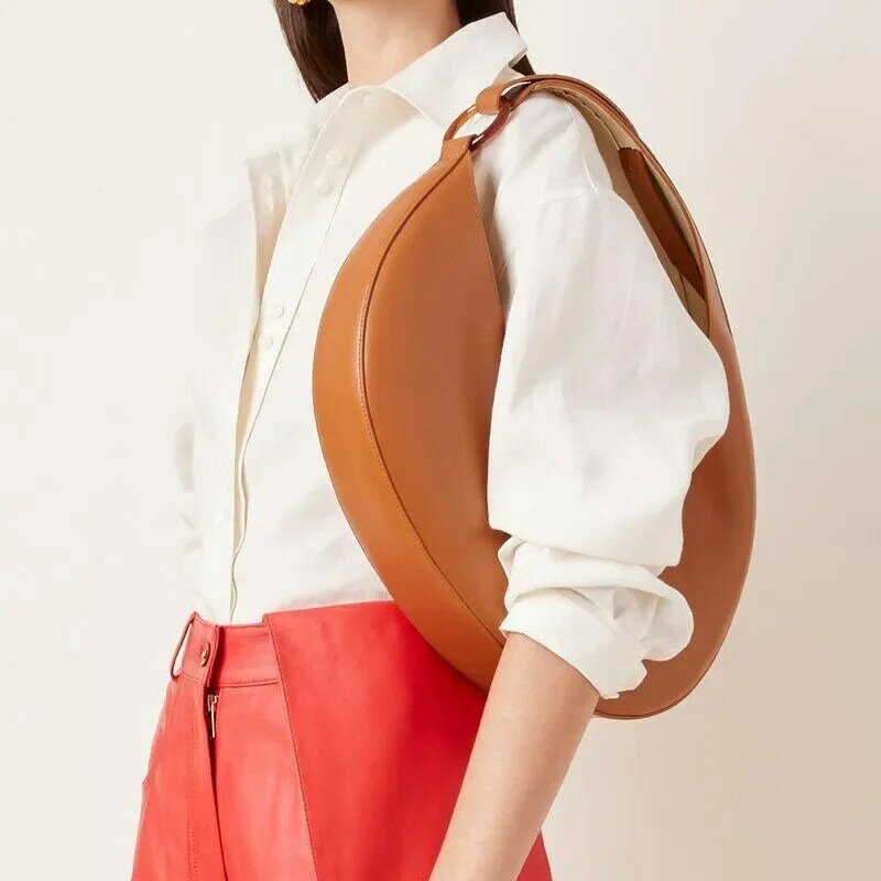 Дизайнерские роскошные сумки Half Moon для женщин, индивидуальная модная сумка-хобо из искусственной кожи на плечо для подмышек, Подмышечная сумочка
