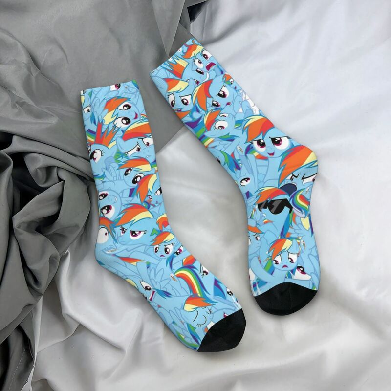 Rainbow Dash Mess Socks Harajuku High Quality Stockings All Season Long Socks Accessories for Unisex Gifts