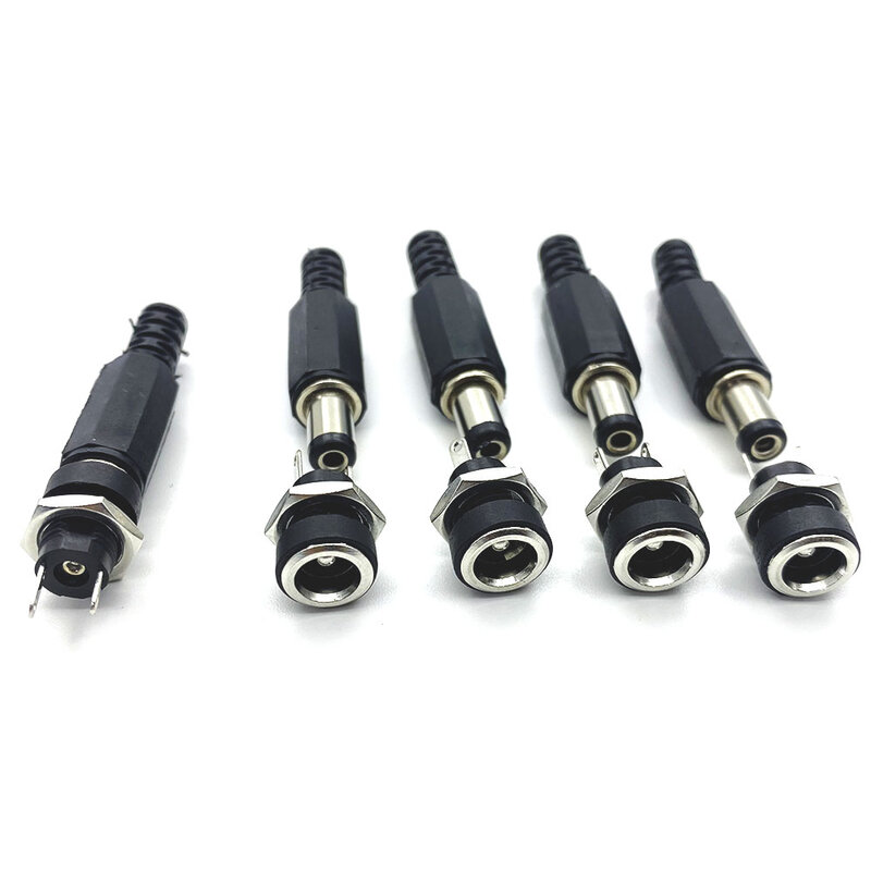 10 Stück 5,5x2.1/2,5mm DC-022B DC-Buchsen adapter 3a 12V 3,5x1,3 dc022b DC-Netzteil Lade buchse Buchsen halterung