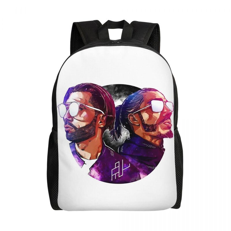 PNLQLF Logo plecak podróżny mężczyźni kobiety szkolna torba na laptopa francuski raper Mushic studentka torby plecak o dużej pojemności