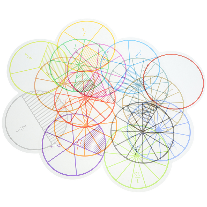 Фракционные Обучающие круги из ПВХ-манипуляторы для развития математического интеллекта в начальной и дошкольной школе