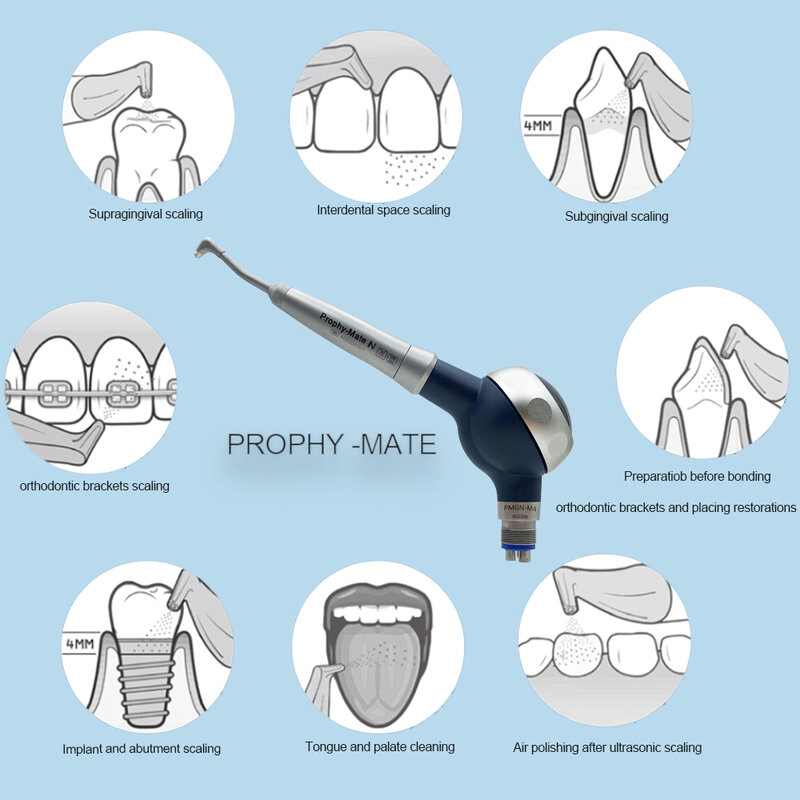 Clareamento dental Air Prophy System, Dentes dentários Polimento Air Prophy Jet, Ferramentas Dentista para Hospital