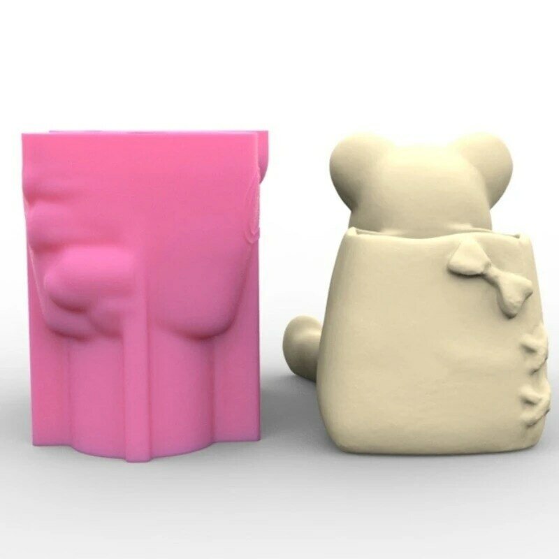 DIY ваза формы цветочные горшки DIY сочные горшки формы медведь с формой сумки