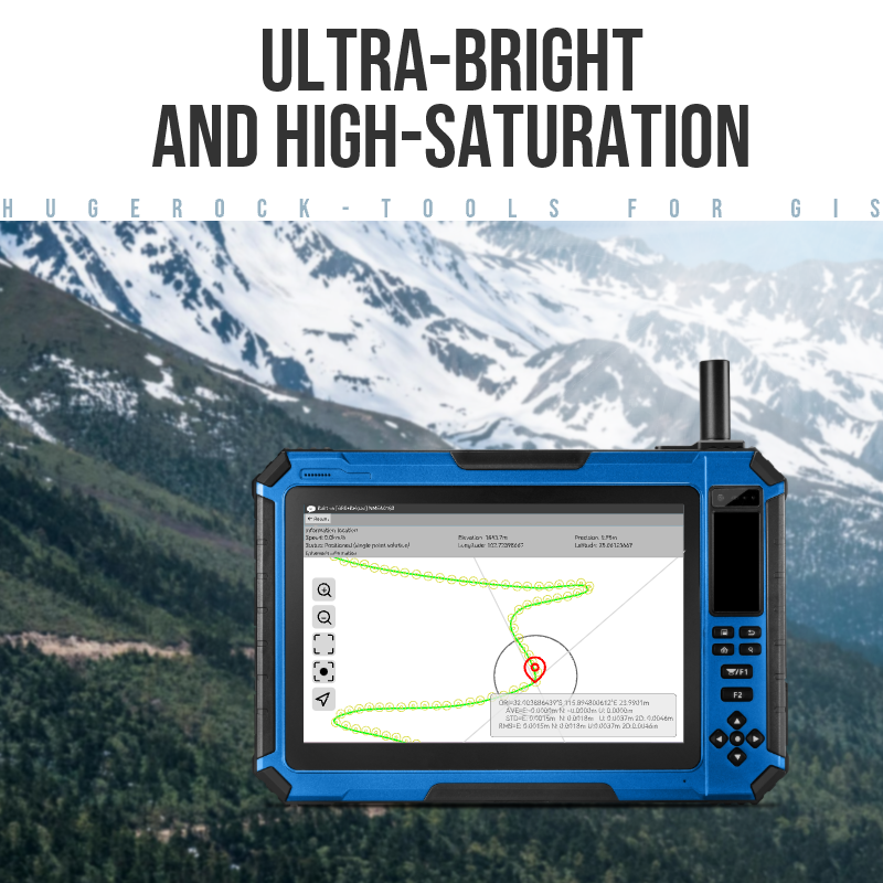 HUGEROCK G101S gnss gps rtk industrial rugged android tablet pc computer 10.1 inch waterproof screen for surveying engineering