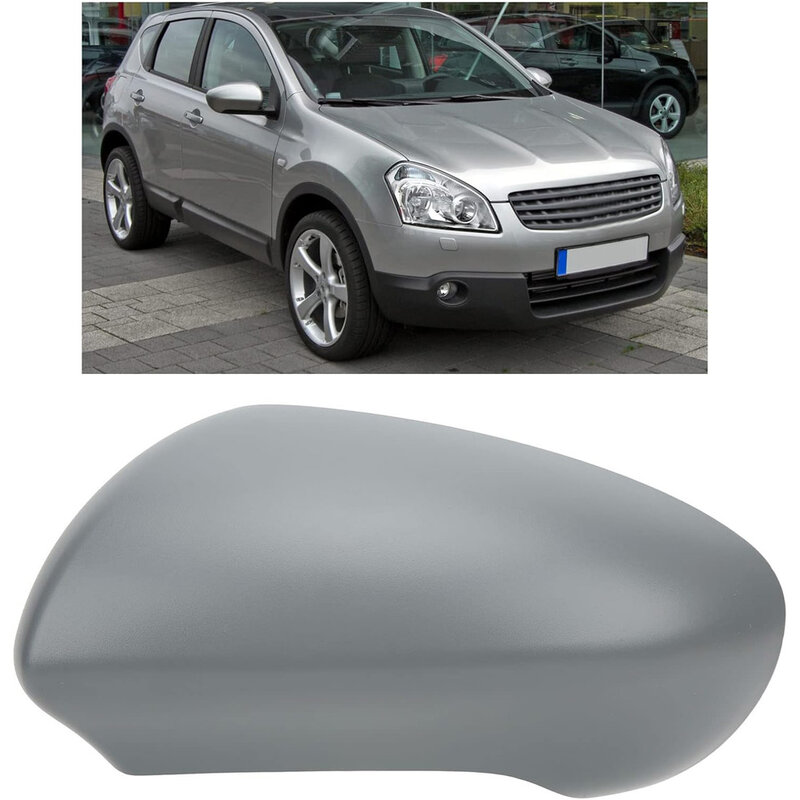 Door Wing Mirror Cover Left Side Compatible For Qashqai X-Trail J10 2007-2014 Automobile Rear View Mirror Housing Covering Cap