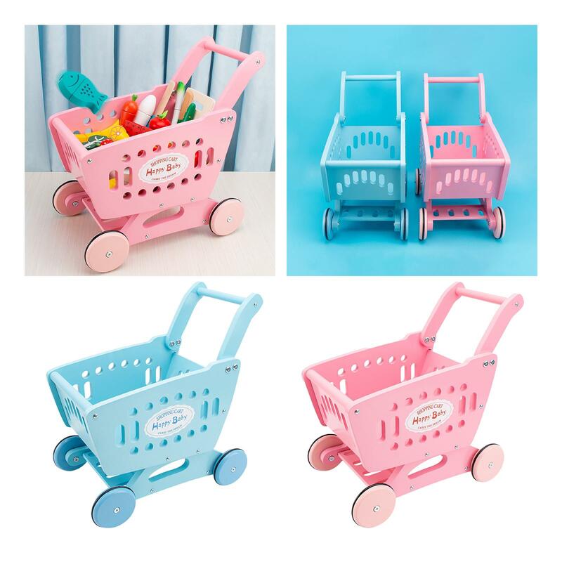 Mini carrito de compras realista para niños, juguete creativo para niños pequeños, niñas y niños de 3 años y más