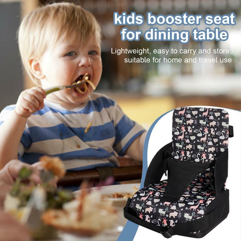 Assento de reforço para cozinha cadeira, almofada dobrável, elevar a altura, antiderrapante, Kids Support Mat, comer em casa, viagem