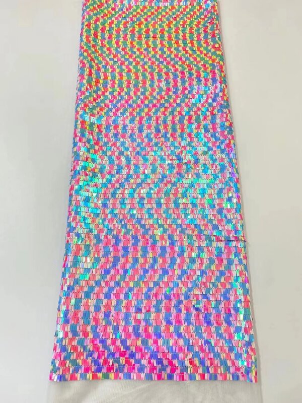 Tela de encaje africano para mujer, tejido nigeriano de alta calidad, bordado con ojales, piedra, corte a mano, Organza, color 2021