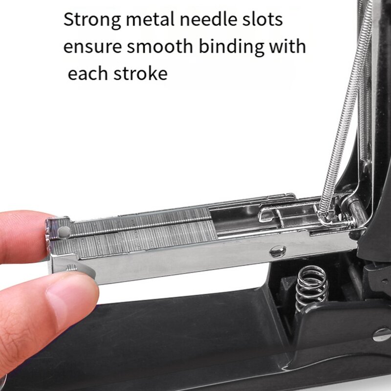 Rotatable Spring Stapler Desktop One-Press Stapler 20 Sheet Capacity Make Booklets With 1000 Staple