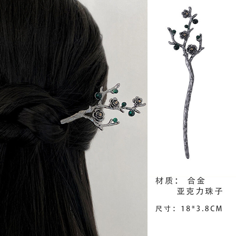 Vintage Harajuku Halloween Hair Sticks Chopstick Hairpins Women Hair Clip Pin Headwear Wedding Role Play Headdress Jewelry Gifts