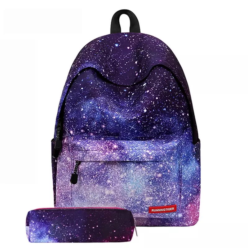 Многоцветный рюкзак, стильные сумки для книг с галактикой, космические школьные сумки со звездами и Вселенной для подростков, новый ноутбук в стиле Харадзюку