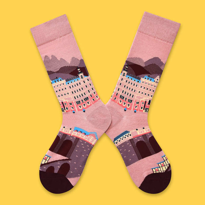 Новинка Осень-зима 2023 женские носки серии французский лес Средние Высокие носки женские носки