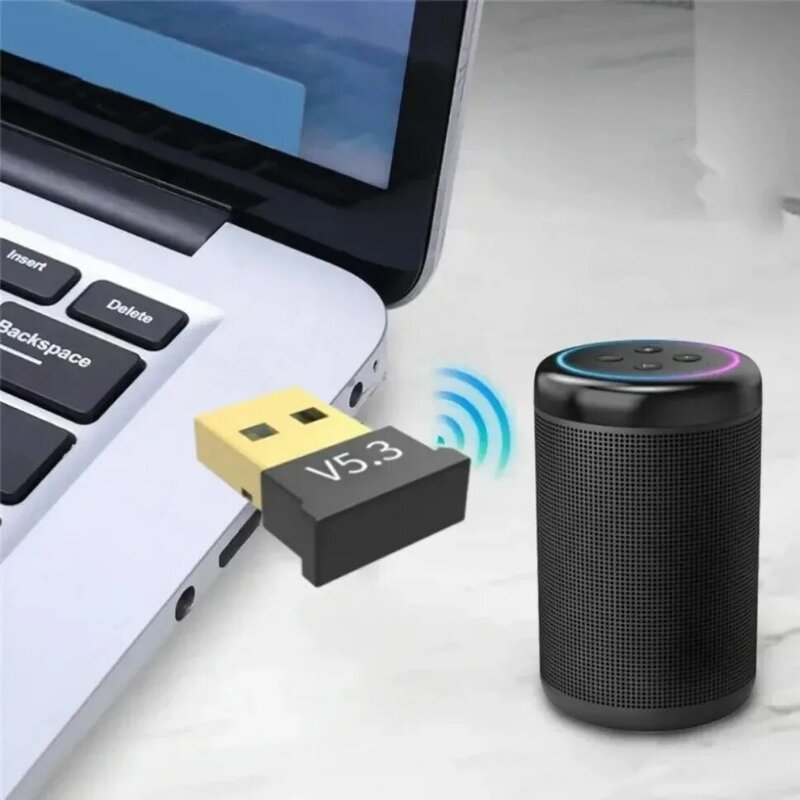 USB Bluetooth 5.3 Adapter Wireless Bluetooth 5.1 Dongle Adapter for PC Laptop Wireless Speaker Audio Receiver USB Transmitter