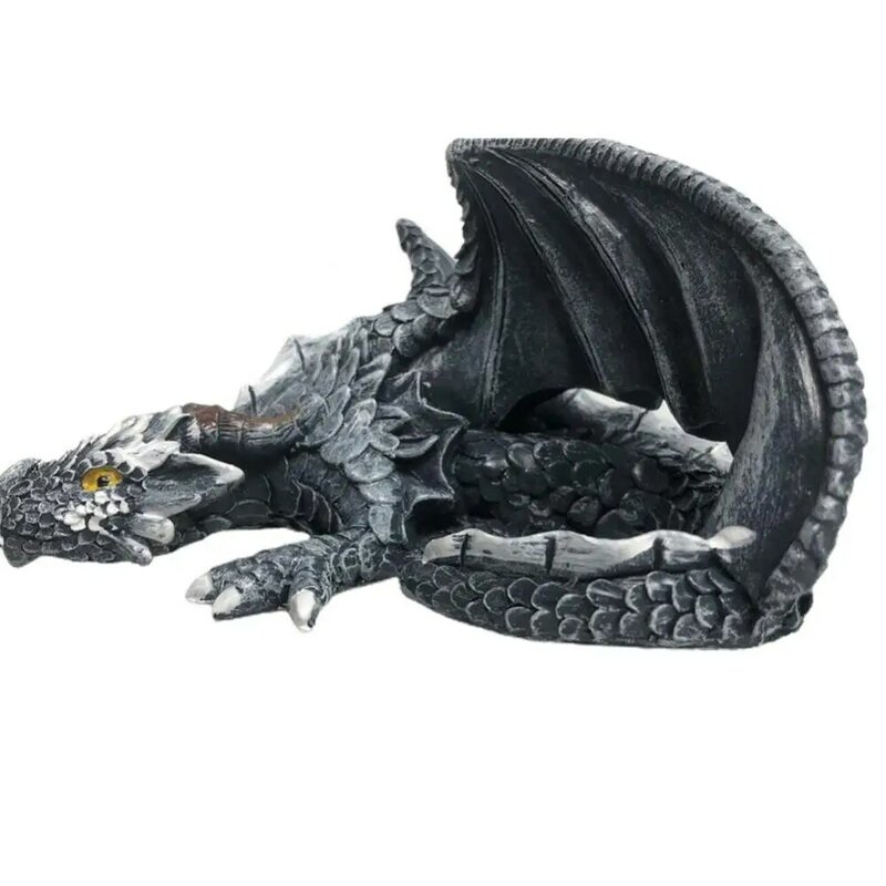 Dragon Intricate Details Unique Design Fantasy-inspired Mysterious Exquisite Stunning Durable Resin Figurine Dragon Guardian