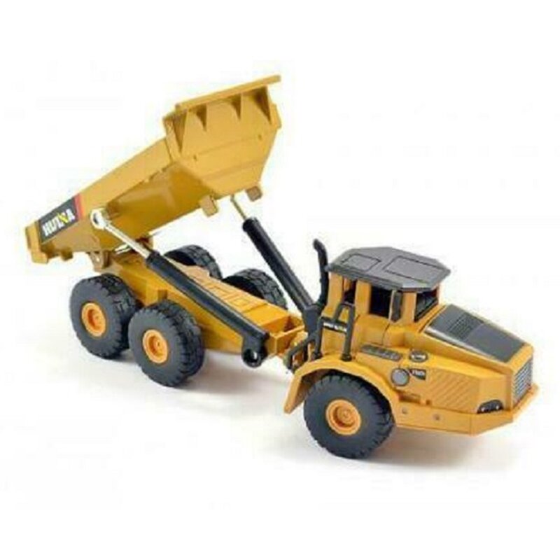 HUINA 1712 1/50 합금 덤프 트럭 모델 어린이 자동차 장난감, 다이캐스트 금속 전문 엔지니어링 건설 차량