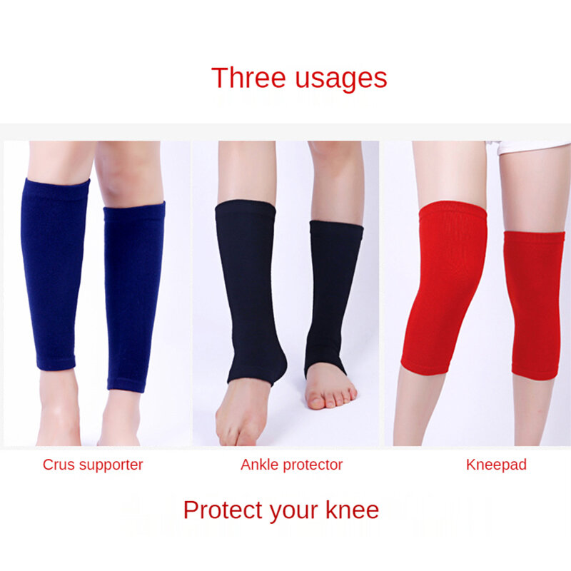 Sparsil Cashmere Leg Warmers for Winter Women Knitted Knee Sleeve Elastic Long Sock Sleeves Warm Wool Kneepad Ankle Protector