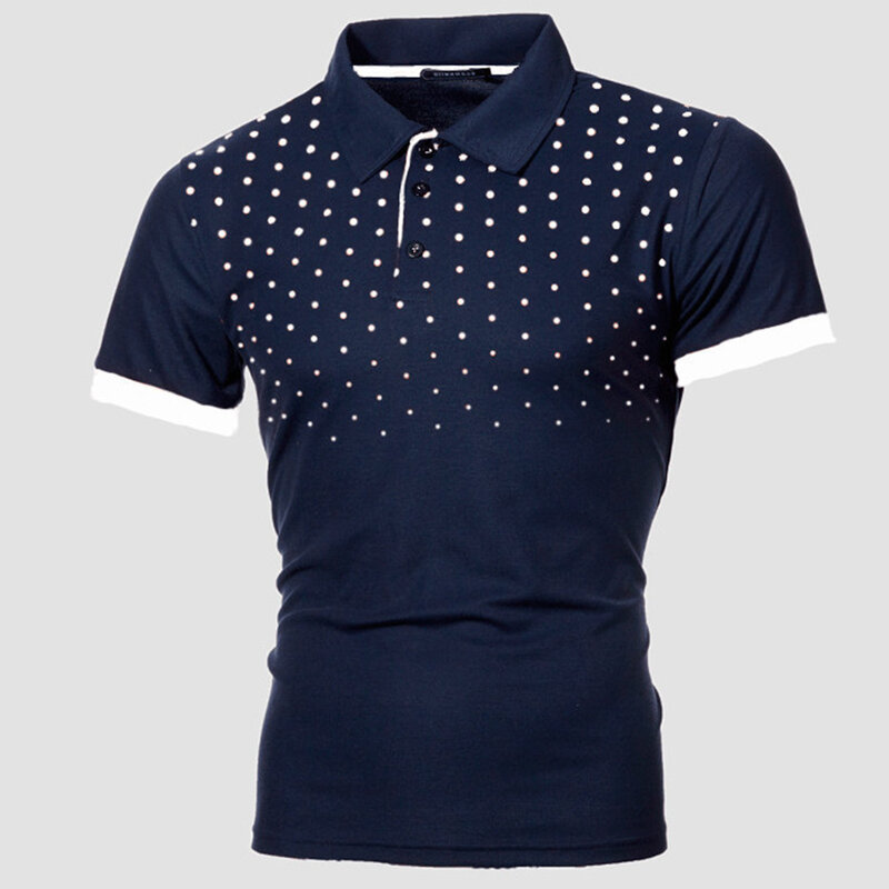 Men's Embroidered Polo Shirt 2024 Summer Business Casual High Quality Lapel polo shirts Classic Solid Short Sleeve T-Shirts
