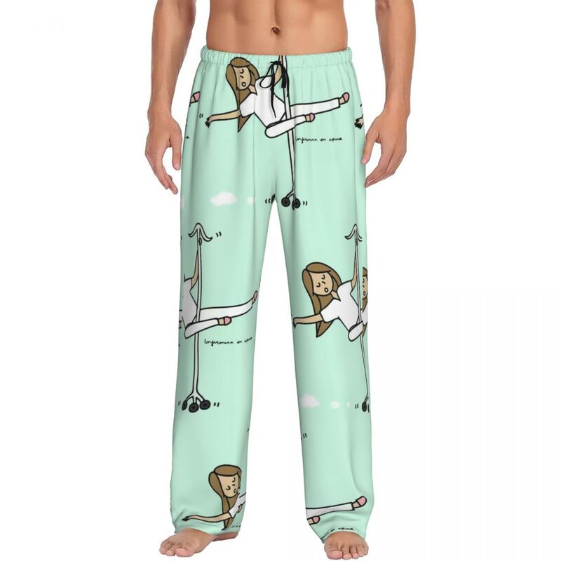 Custom Enfermera En Apuros Pajama Pants Men's Doctor Nurse   Lounge Sleep Stretch Sleepwear Bottoms with Pockets