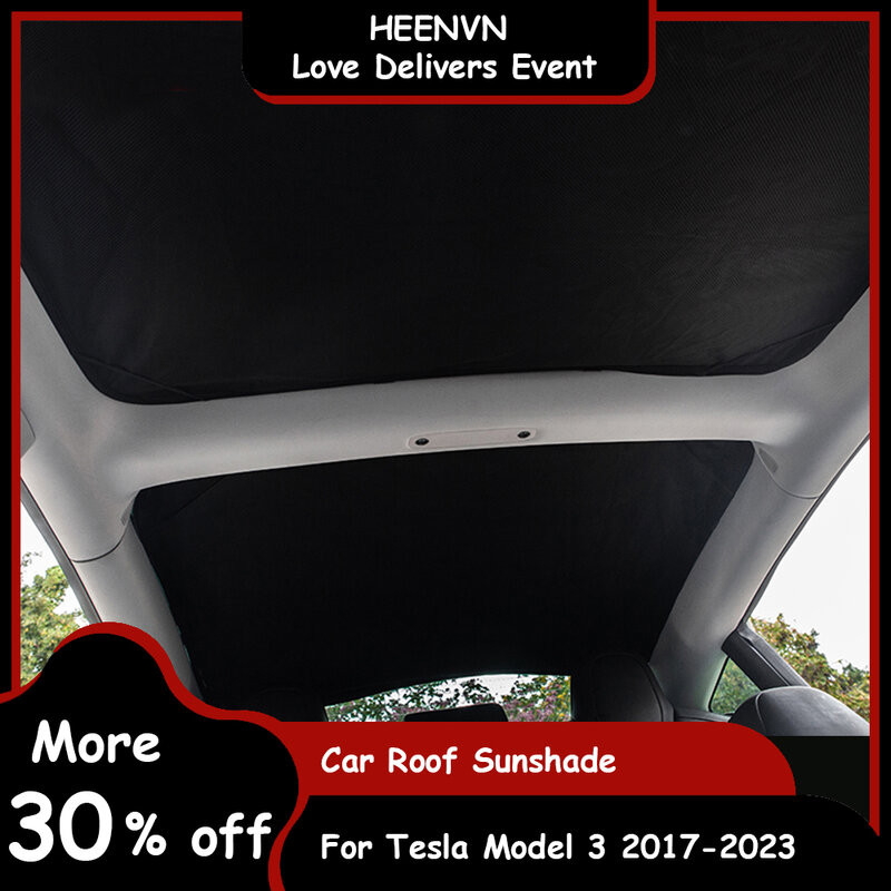 Heenvn Model3 2023 Sunshade Car Sun Visor Rear Front Sun Shade For Tesla Model 3 2022 Accessories Roof Skylight Shades Protector