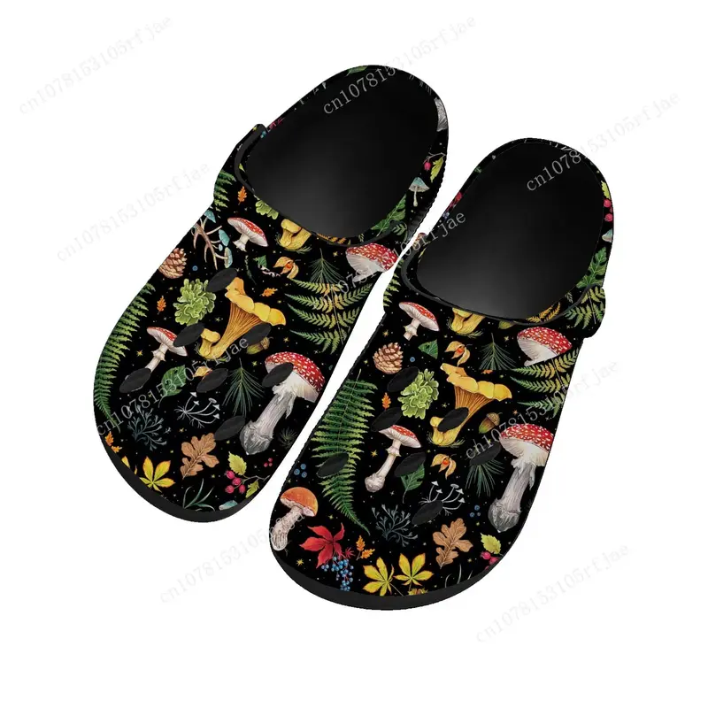 Sapatos de Água Cogumelo Vintage para Homens e Mulheres, Sandálias Adolescentes, Jardim Bespoke Home Tampo, Sapato Personalizado, Custom Made, Chinelo de Praia