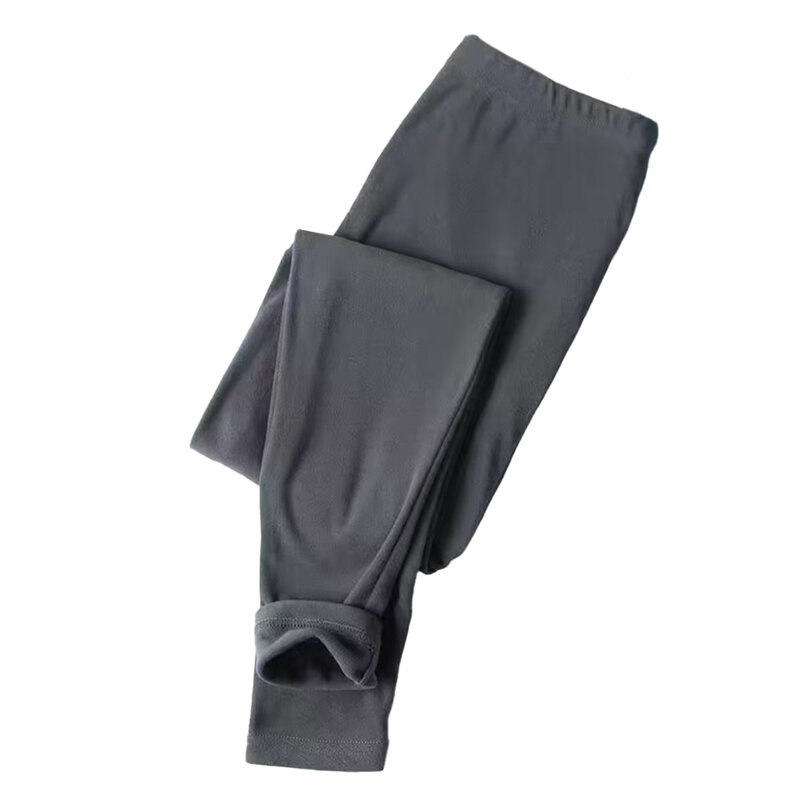 Men Winter Thermal Underwear Fleece Athletic Workout Sport Leggings Tights Slim Fit Skinny Pants Thick Bottoms Casual Homewear
