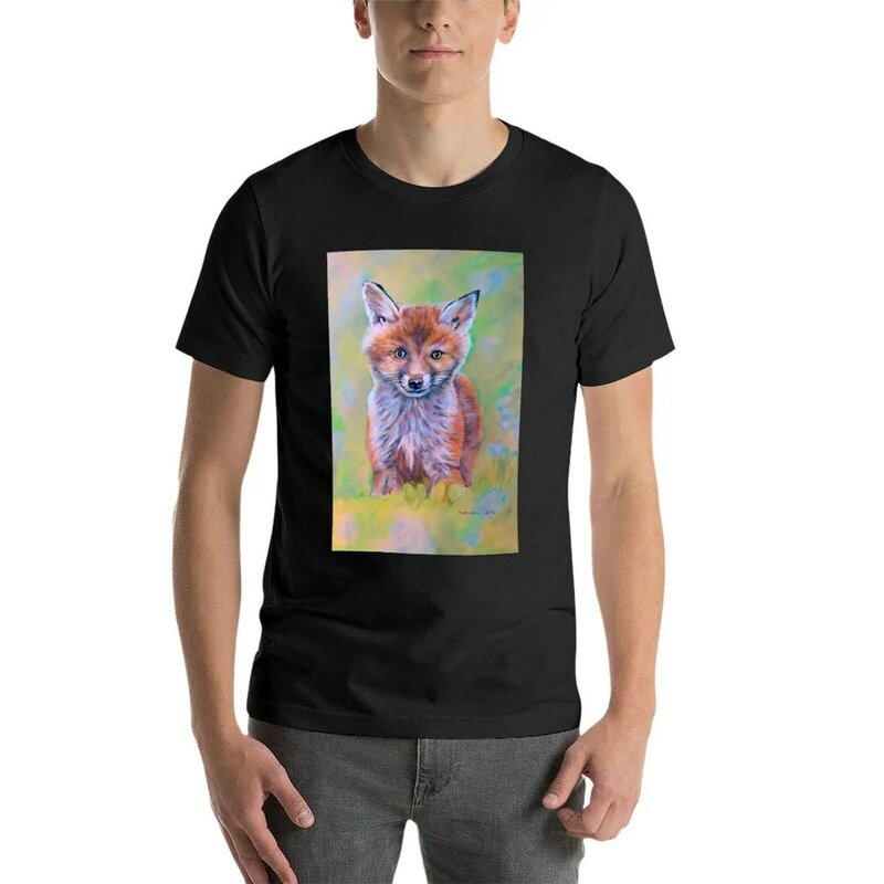 Fox Cub camiseta masculina, roupas hippie, camisa de treino, tamanhos personalizáveis