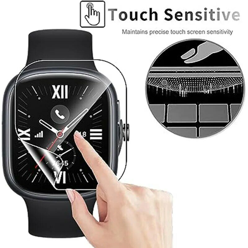3Pcs Hydrogel Protective Film For Honor Watch 4 Soft Clear Screen Protector Film