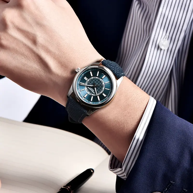 PAGANI DESIGN-Relógios de pulso mecânicos masculinos, relógio automático de luxo superior, couro safira espelho, relógios esportivos NH35A, 2022