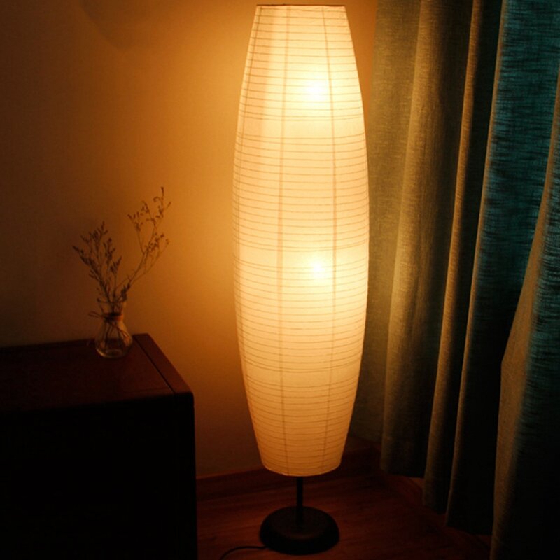 2X الأرز ورقة الطابق مصباح الإبداعية طويل القامة مصباح غرفة المعيشة ديكور خاص ورقة حامل أضواء بجانب مصباح فقط عاكس الضوء
