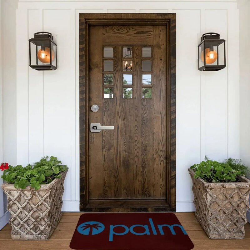 Palm Logo Doormat Kitchen Carpet Outdoor Rug Home Decoration