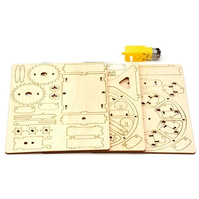 3d Diy Elektrische Ambacht Reuzenrad Puzzel Spel Houten Model Bouwkits Wetenschap Educatief Speelgoed Voor Kinderen Cadeau